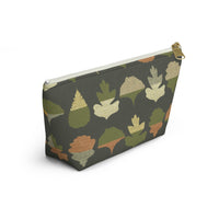 Frond Accessory Pouch w T-bottom in Green